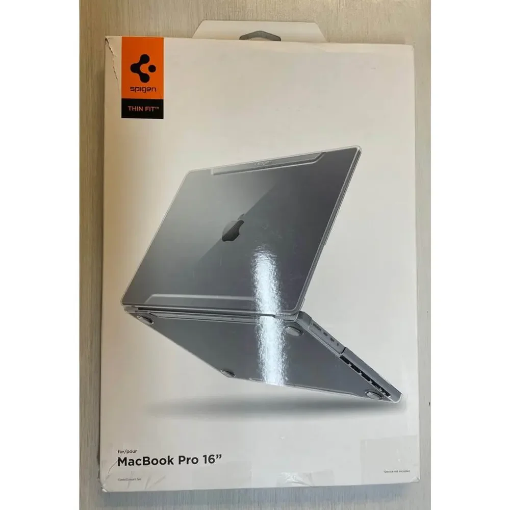 Spigen MacBook Pro 16-inch Case Crystal Clear Thin Fit -New- ACS04210